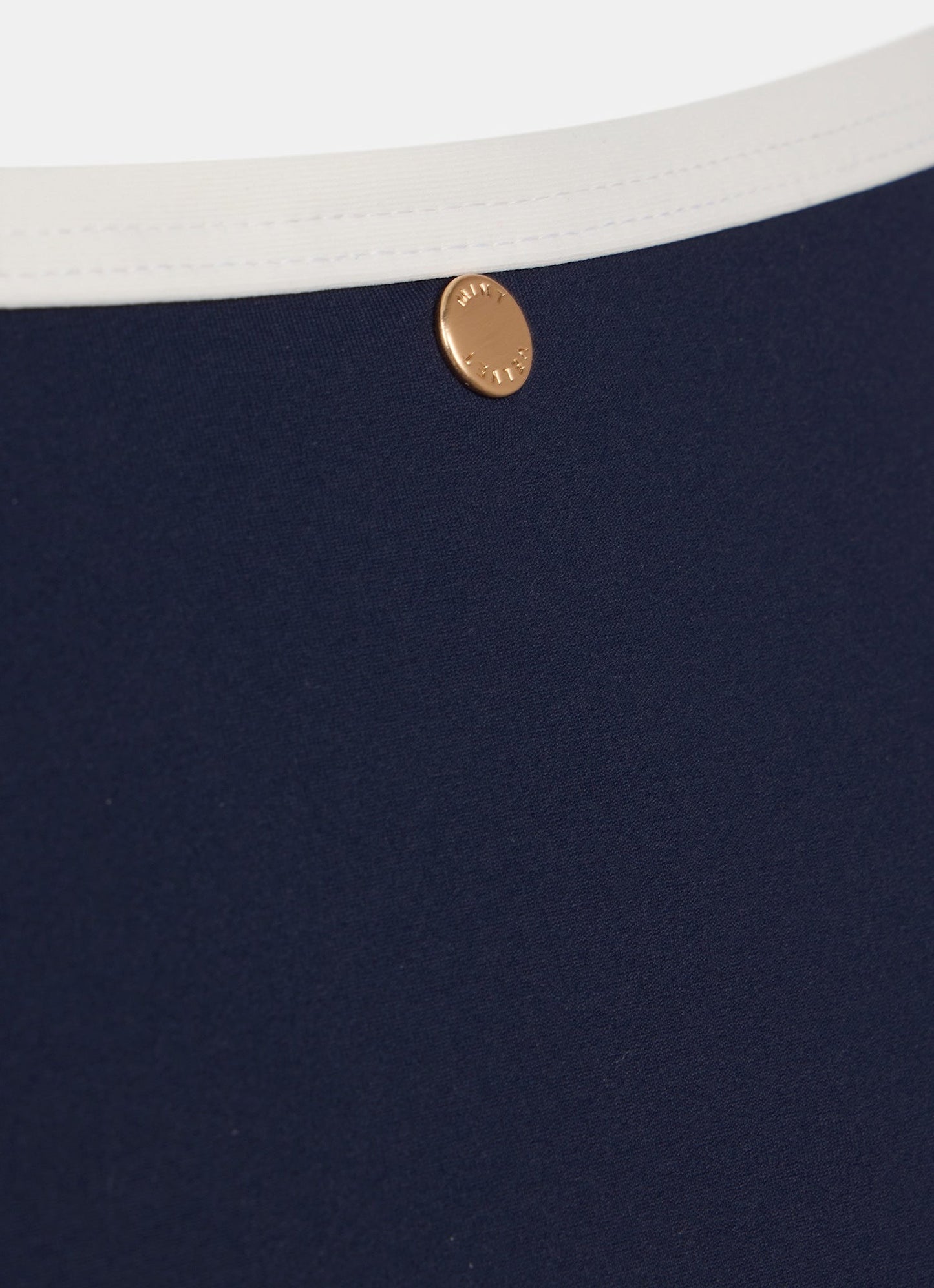Navy Tipped Bikini Bottoms