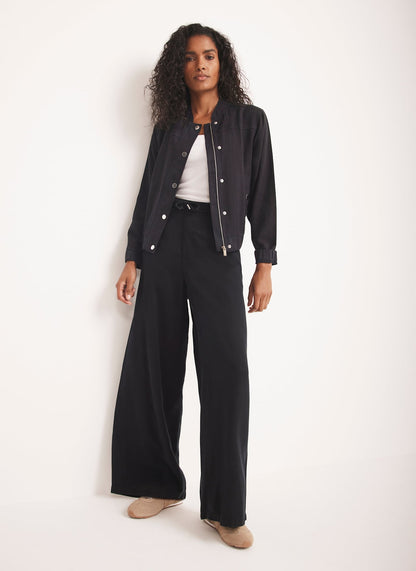 Navy Washed Bomber Jacket