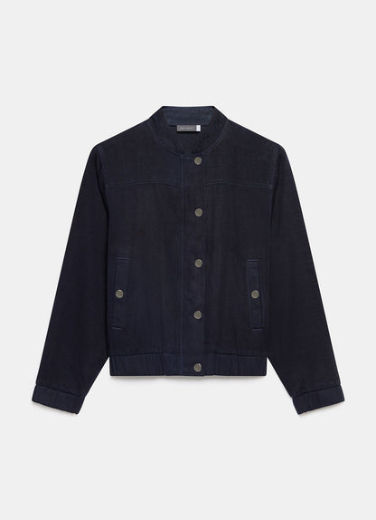 Navy Washed Bomber Jacket