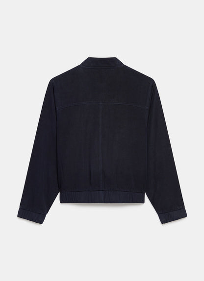 Navy Washed Bomber Jacket