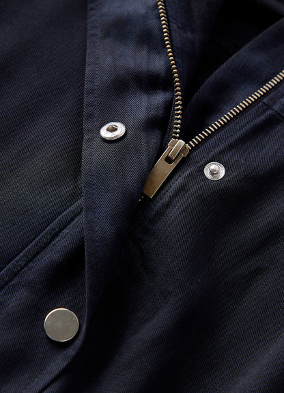 Navy Washed Bomber Jacket