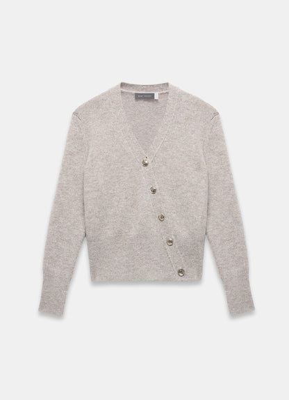 Neutral Asymmetric Detail Cardigan