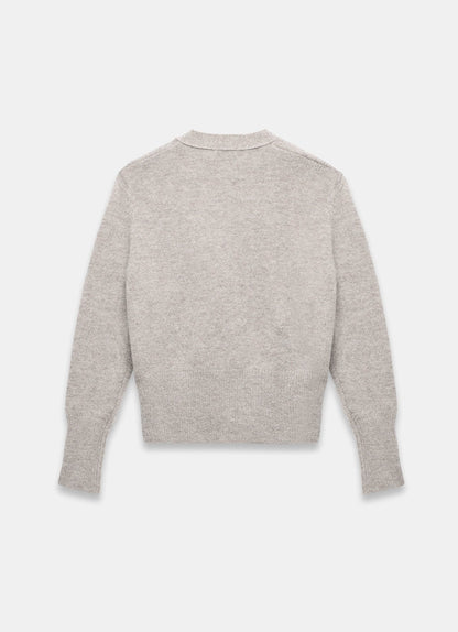 Neutral Asymmetric Detail Cardigan