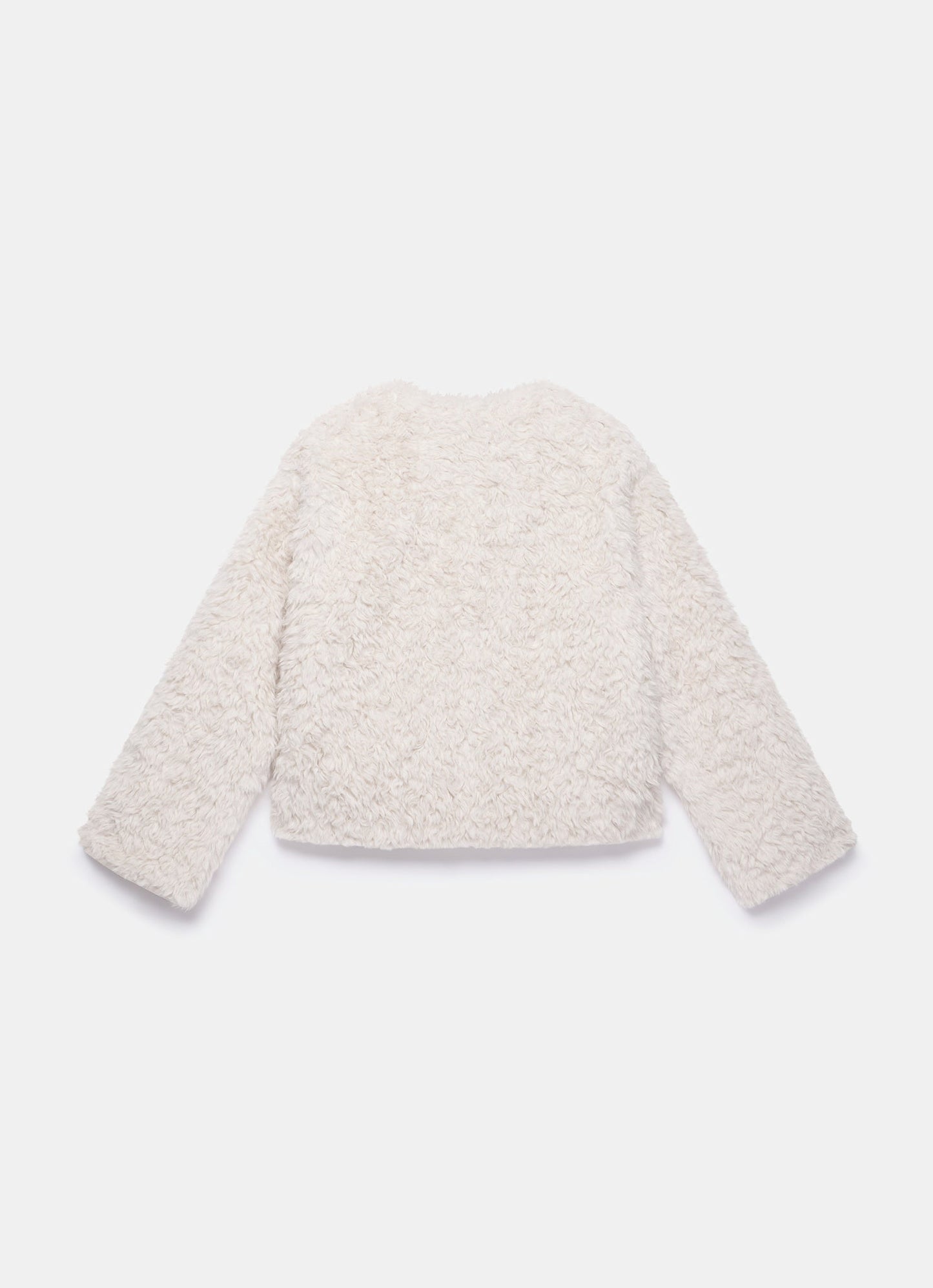 Neutral Faux Fur Jacket