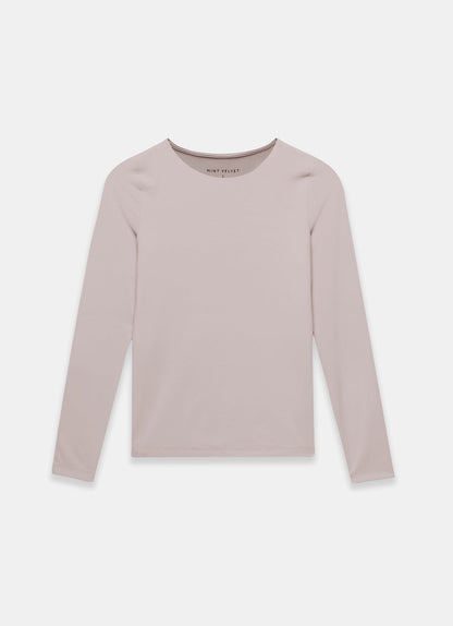 Neutral Long Sleeve Layering Top