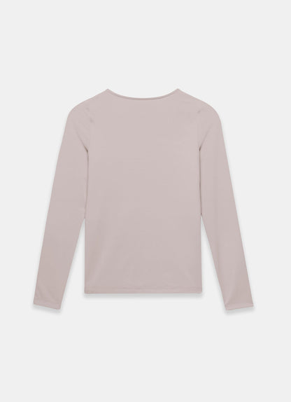 Neutral Long Sleeve Layering Top