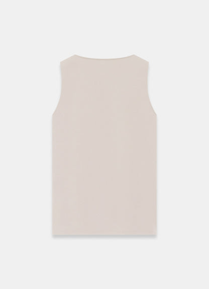 Neutral Layering High Neck Vest