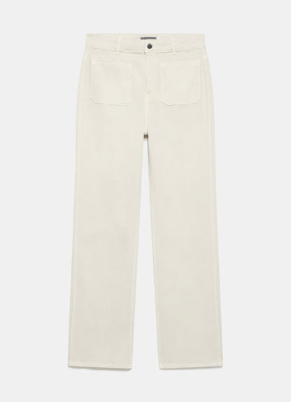 Neutral Wash Relaxed Bootcut Patch Pocket Jeans