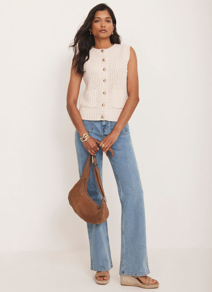 Neutral Knit Waistcoat