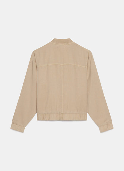 Neutral Washed Bomber Jacket