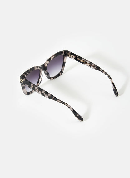 Grey Tortoiseshell Oversized Cat Eye Sunglasses