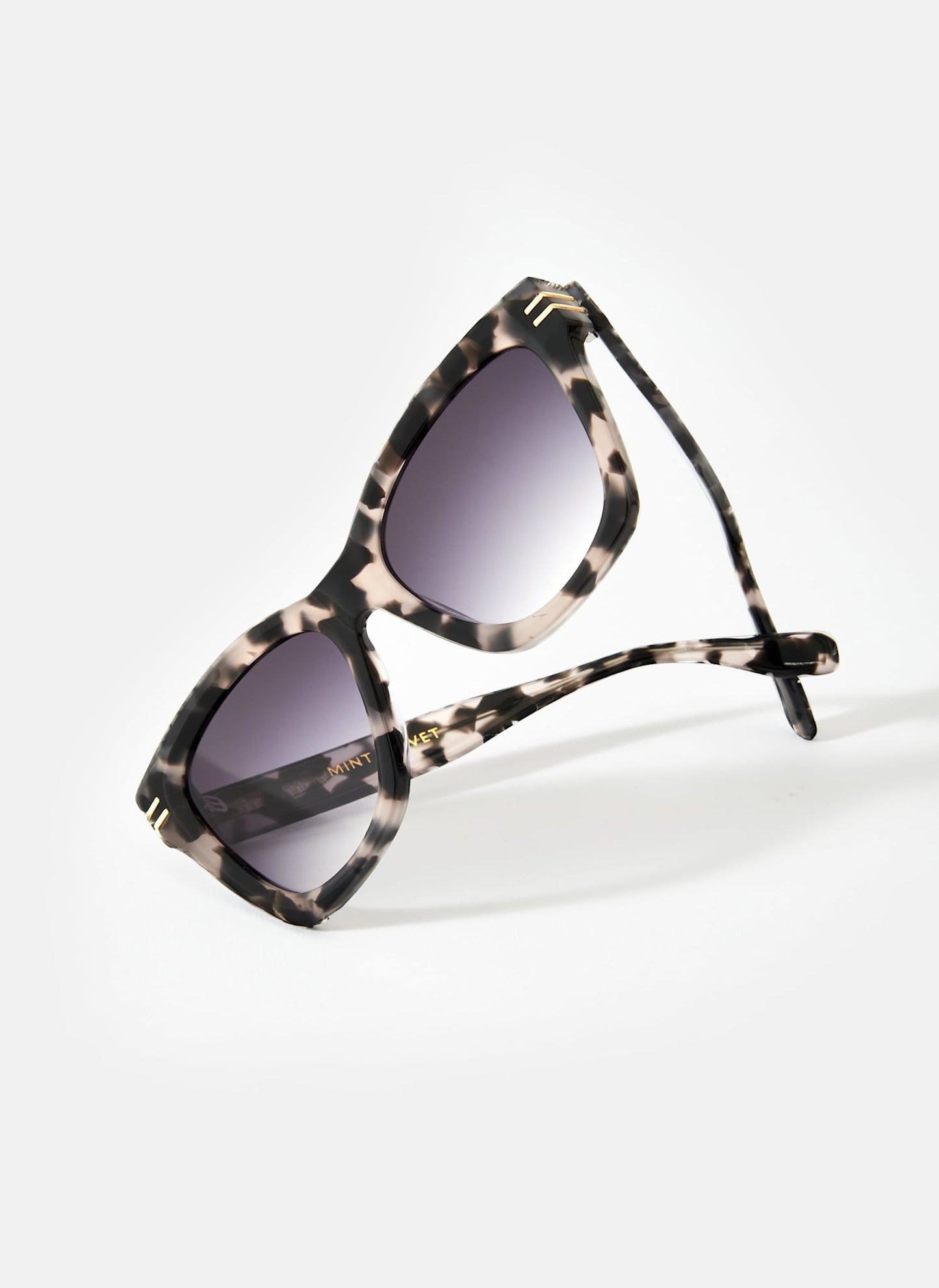 Grey Tortoiseshell Oversized Cat Eye Sunglasses