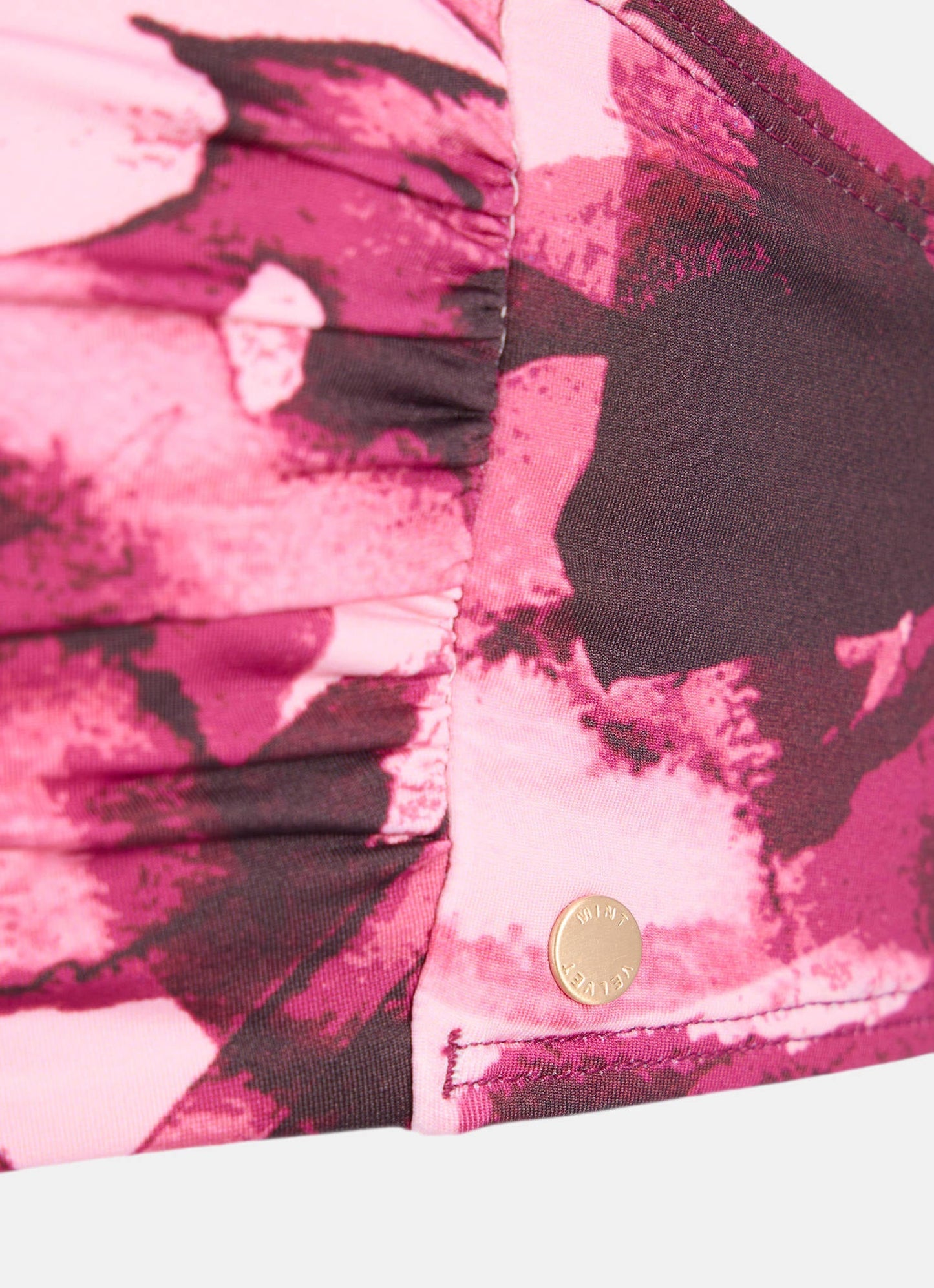 Pink Graphic Print Bikini Top