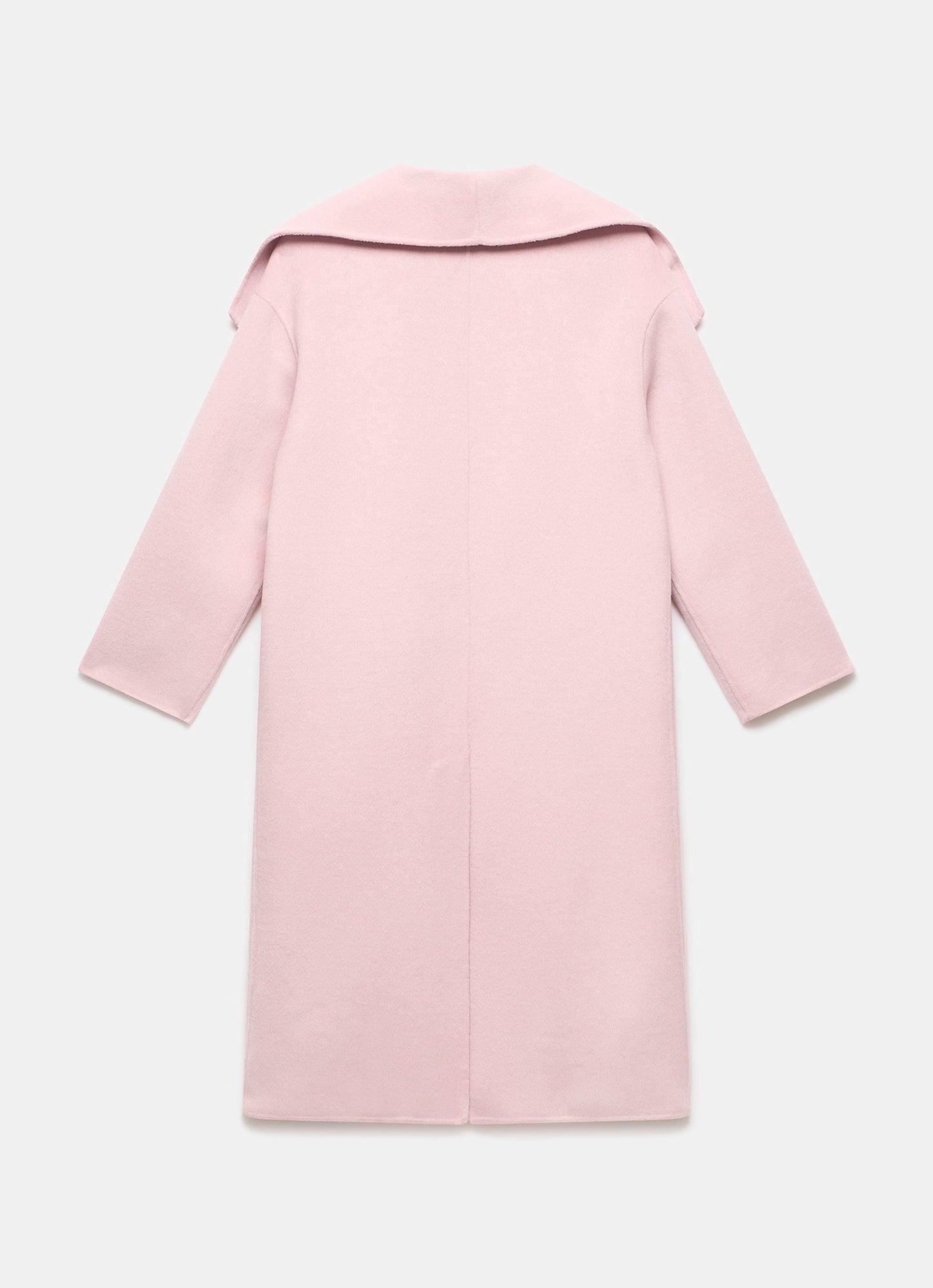 Pink Wool Blend Hand Finished Coat