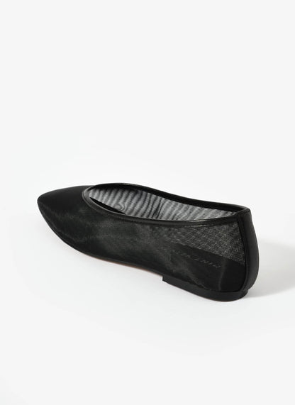 Piper Black Mesh Ballet Flat