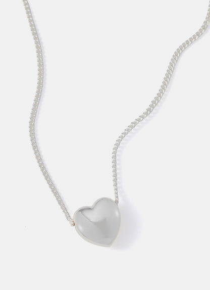 Silver Plated Heart Necklace