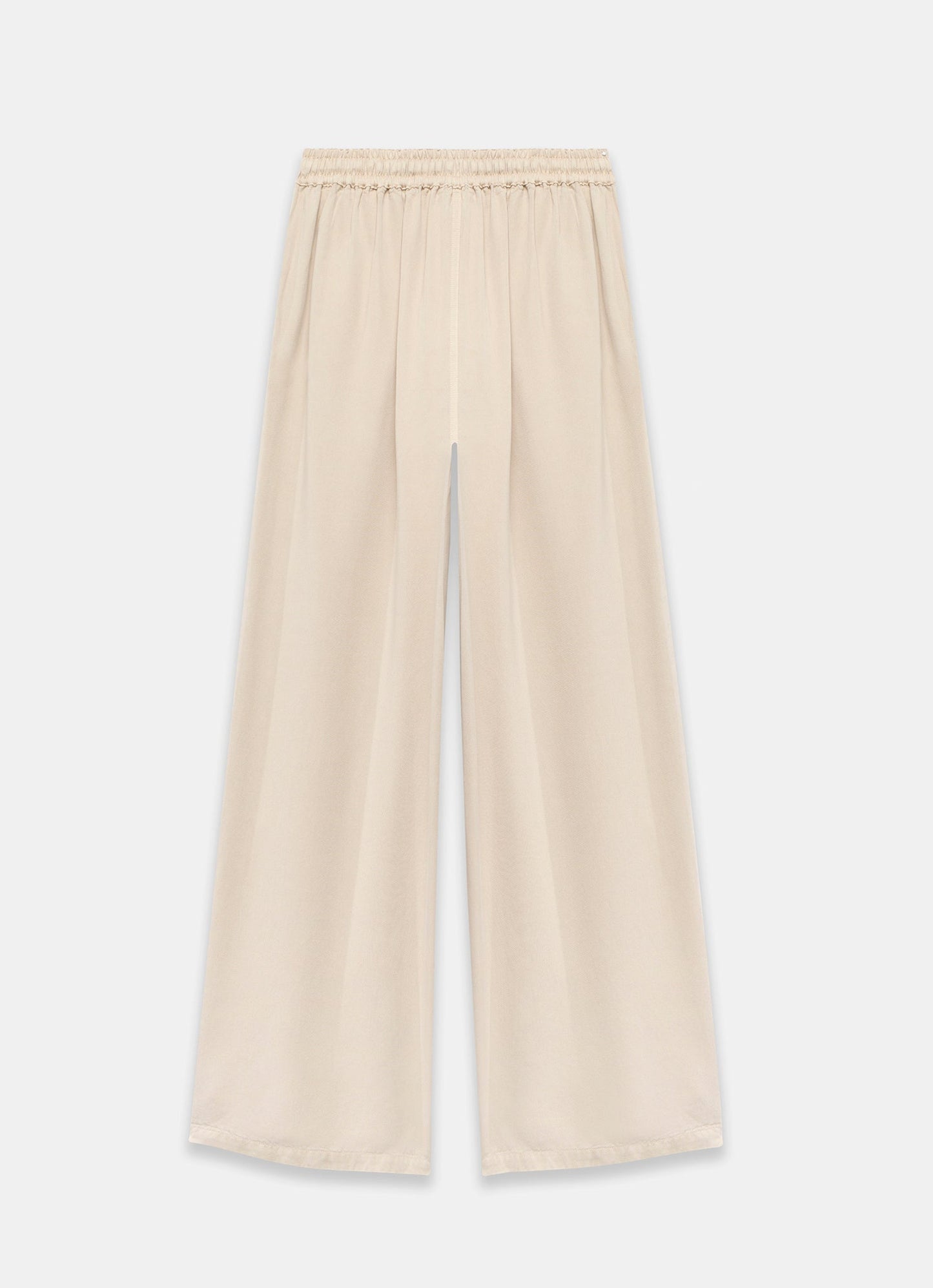 Neutral Stone Washed Wide Leg Trousers