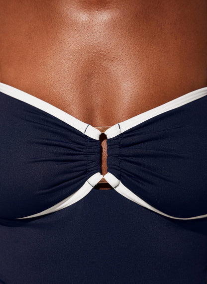 Navy Tipped Swimsuit