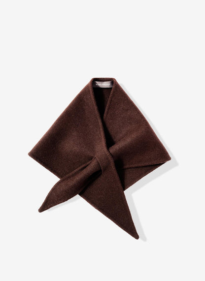 Brown Wool Triangle Scarf