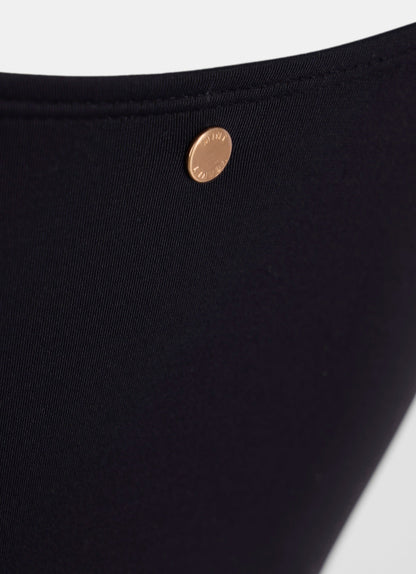 Black Chain Detail Plunge Swimsuit