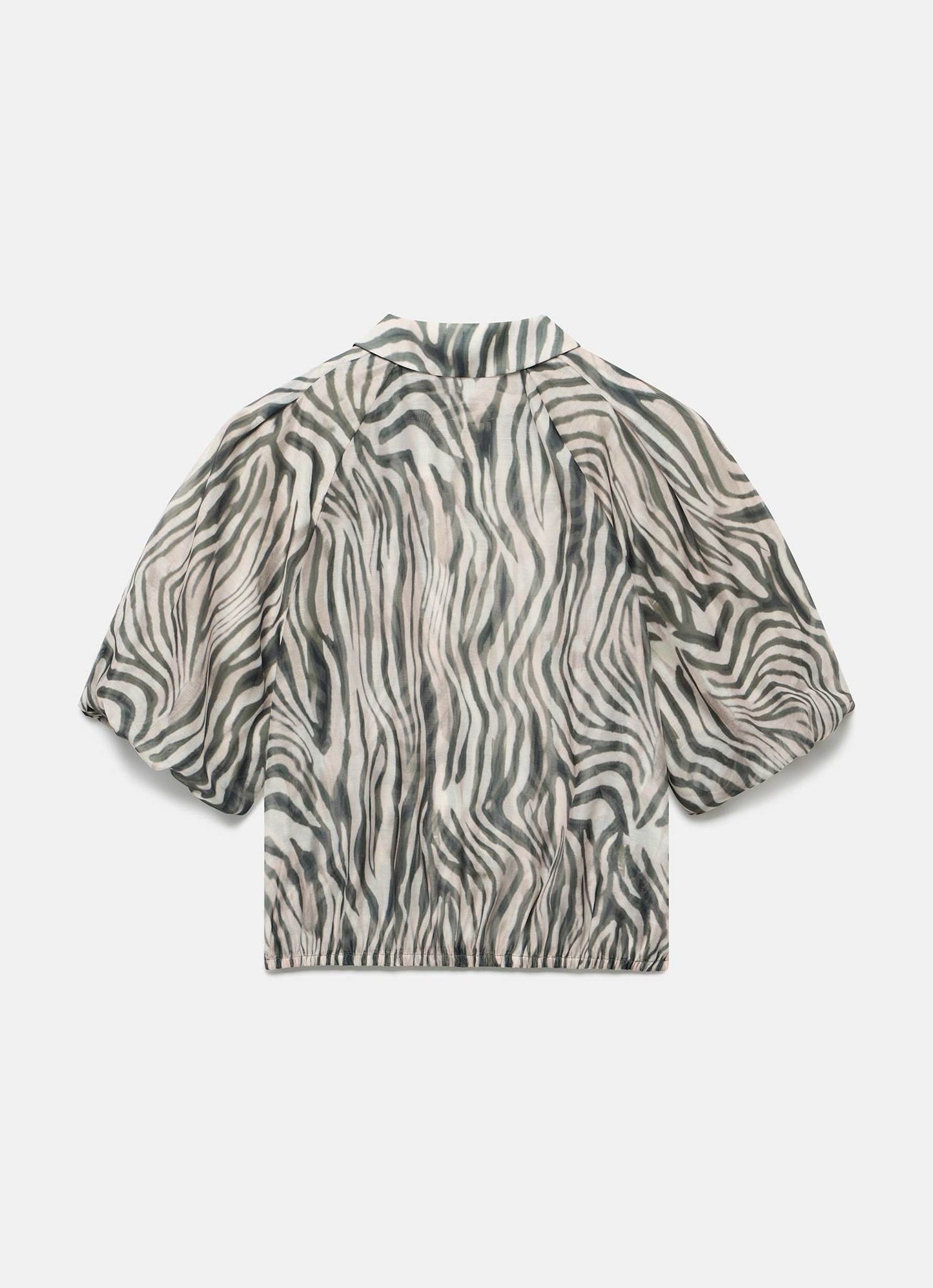 Khaki Zebra Print Shirt